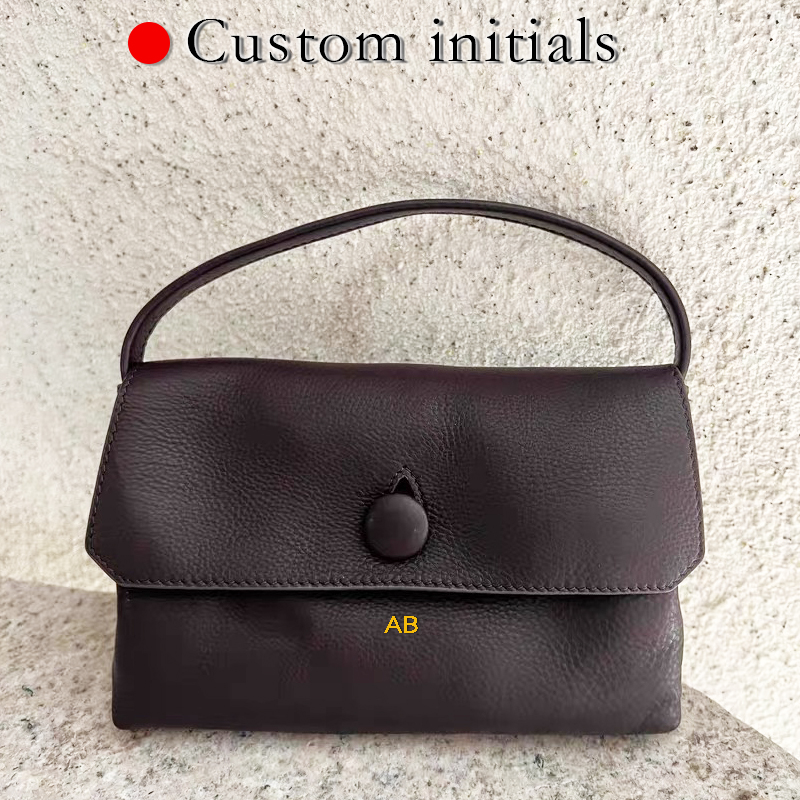 Luxury Bags Women - Custom Initials Genuine Leather Mini The