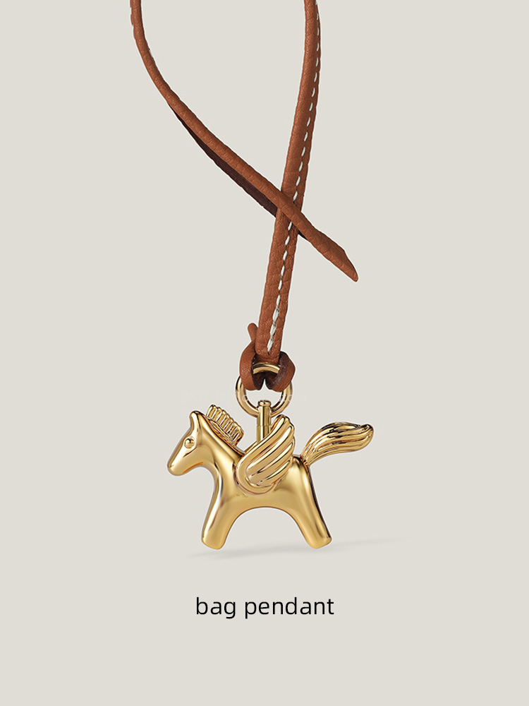 Luxury Bags Hermes Birkin - Luxury Brass Pegasus Bag Charm for
