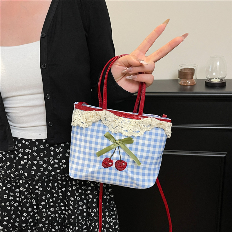 Luxury High Quality Bags - Women's New Handbag Korean Checkered Polka