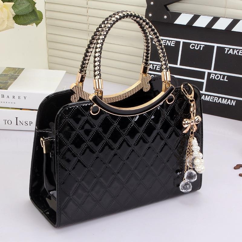 Women's Shiny Tote Patent Leat - đánh giá và giá Top Handle Patent Bag