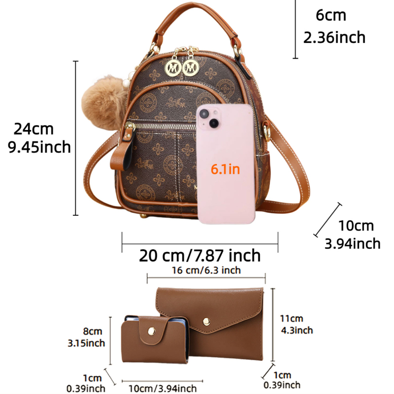 3-piece women's bag set, light - đánh giá và giá Luxury Bags
