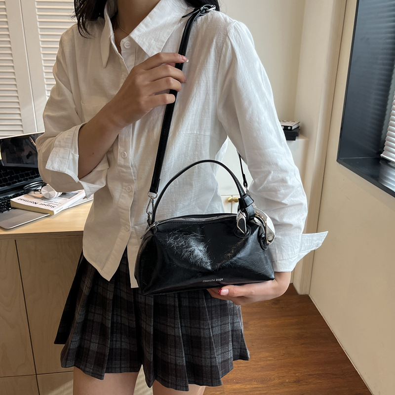 Women's Fashion Glossy Patent  - đánh giá và giá Top Handle Patent Bag
