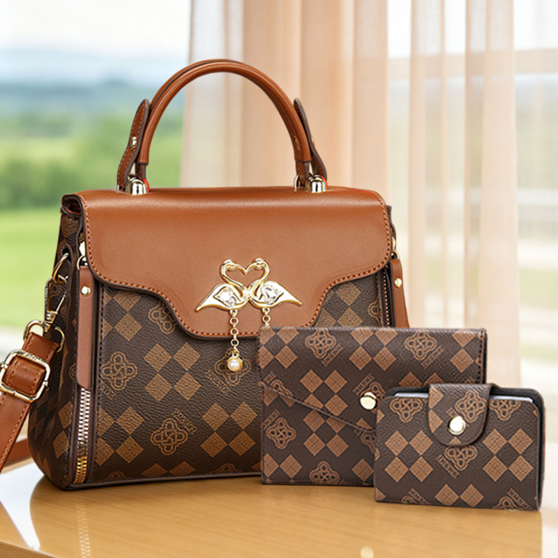 3-piece women's bag set, light - đánh giá và giá Luxury Bags