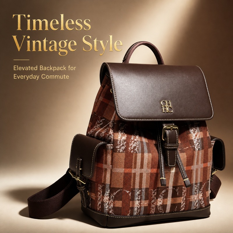 CHHC Fashion Color Block Backp - đánh giá và giá Luxury Bags