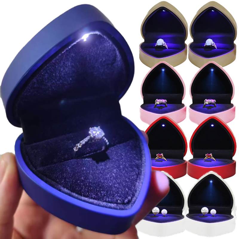 Creative LED Jewelry Ring Box  - đánh giá và giá Luxury Bags List