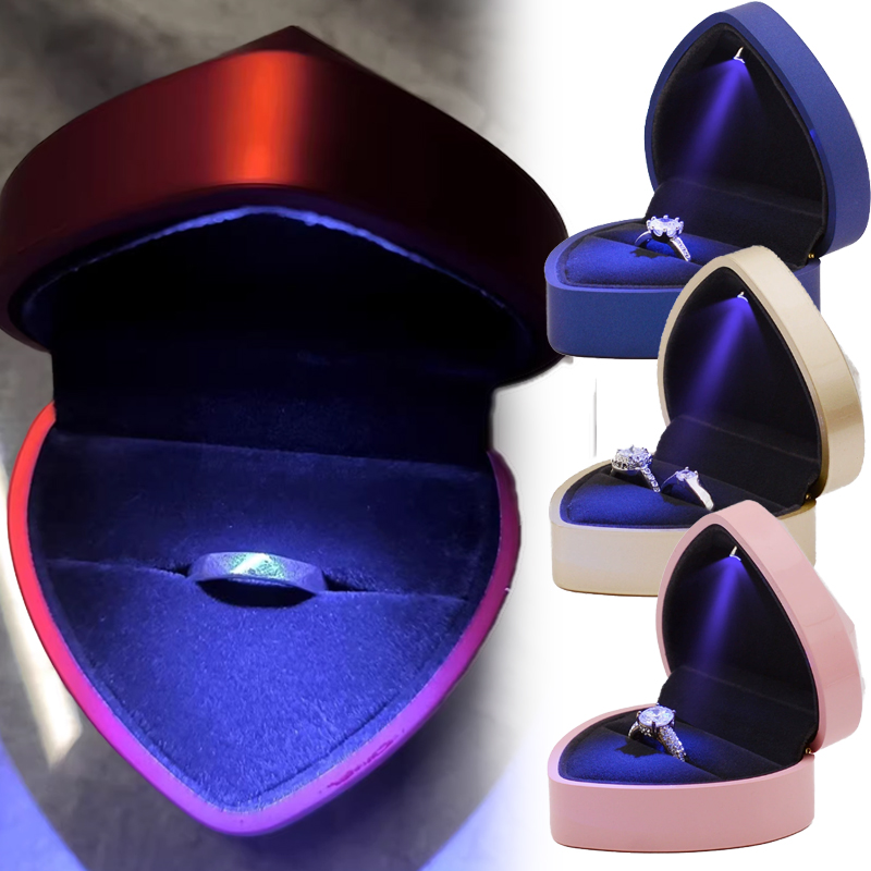 Creative LED Jewelry Ring Box  - đánh giá và giá Luxury Bags List