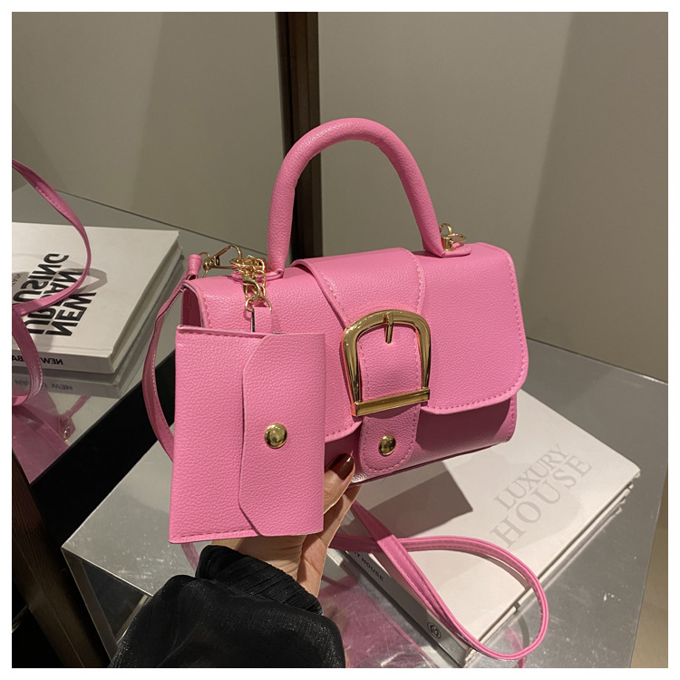 Barbie Pink Mini PU Leather Ha - đánh giá và giá Top Handle Patent Bag